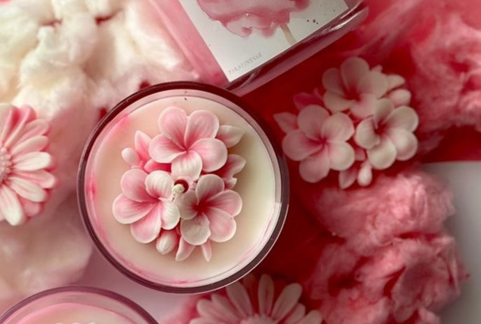 Vela Aromática Flor de Cerejeira Marmorizada