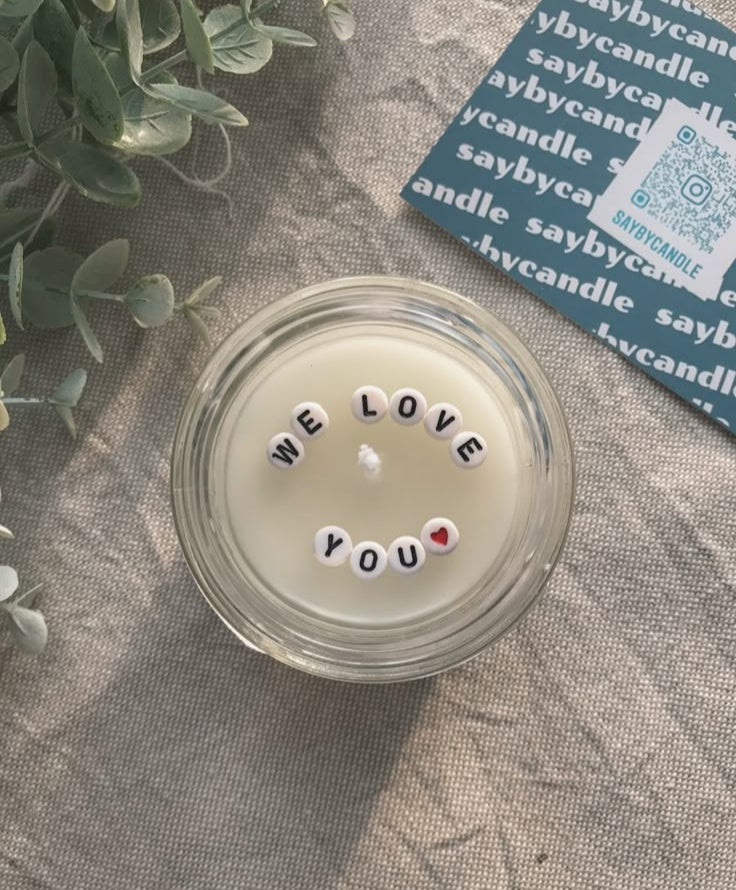 Vela Aromática Letreiro Especial