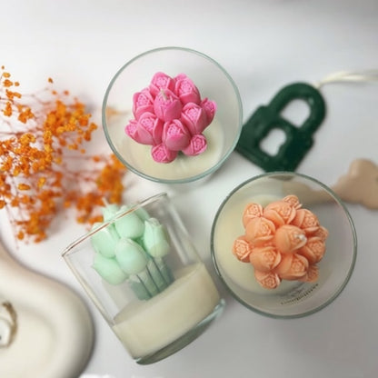 Vela Aromática Buquê de Tulipas