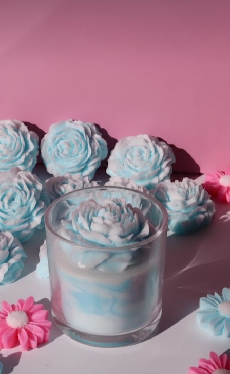 Vela Aromática Luxo de Peônia Marmorizada