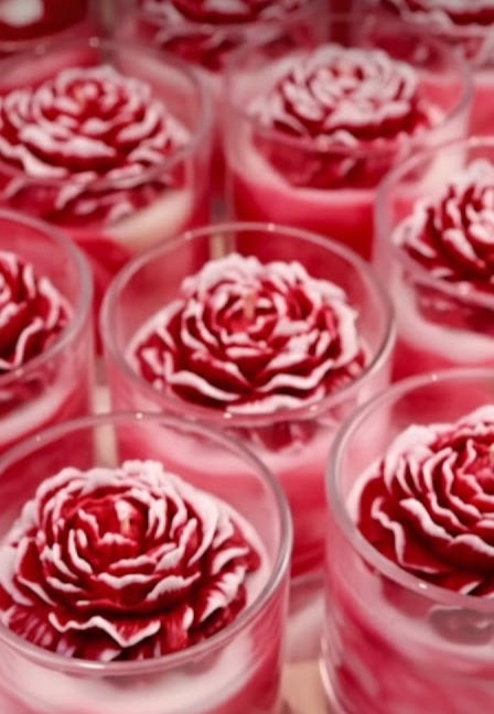 Vela Aromática Luxo de Peônia Marmorizada