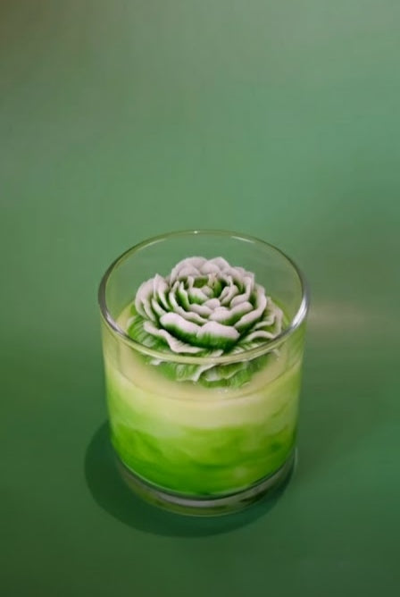 Vela Aromática Luxo de Peônia Marmorizada