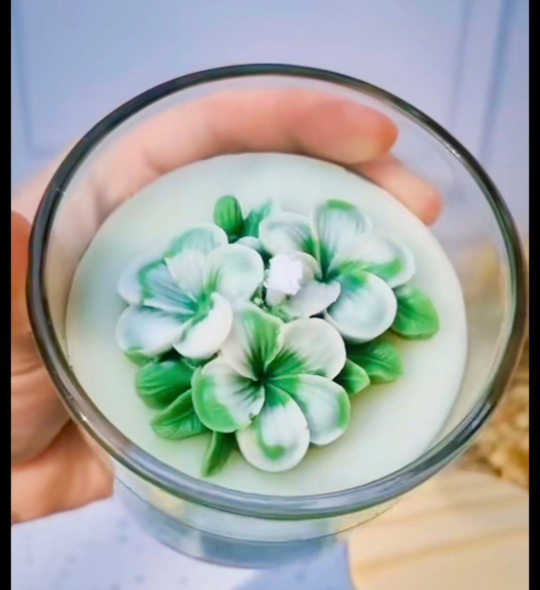 Vela Aromática Flor de Cerejeira Marmorizada