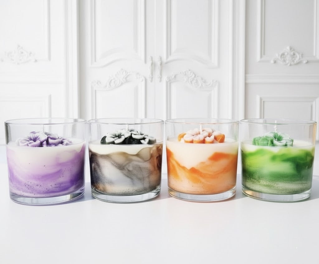 Vela Aromática Flor de Cerejeira Marmorizada