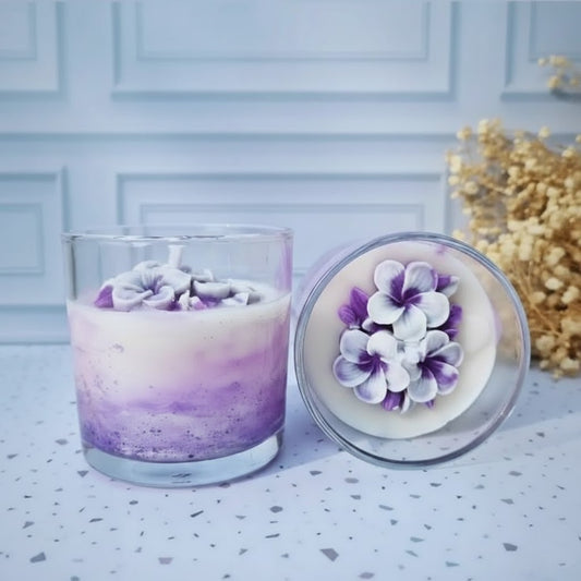 Vela Aromática Flor de Cerejeira Marmorizada