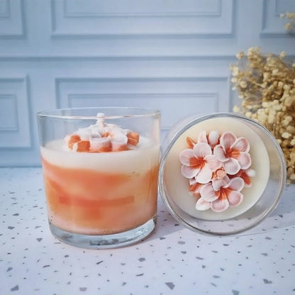 Vela Aromática Flor de Cerejeira Marmorizada