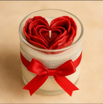 Vela Aromática Coração em Rosas