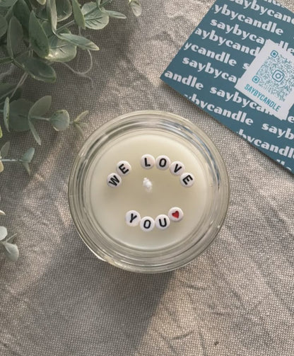 Vela Aromática Letreiro Especial