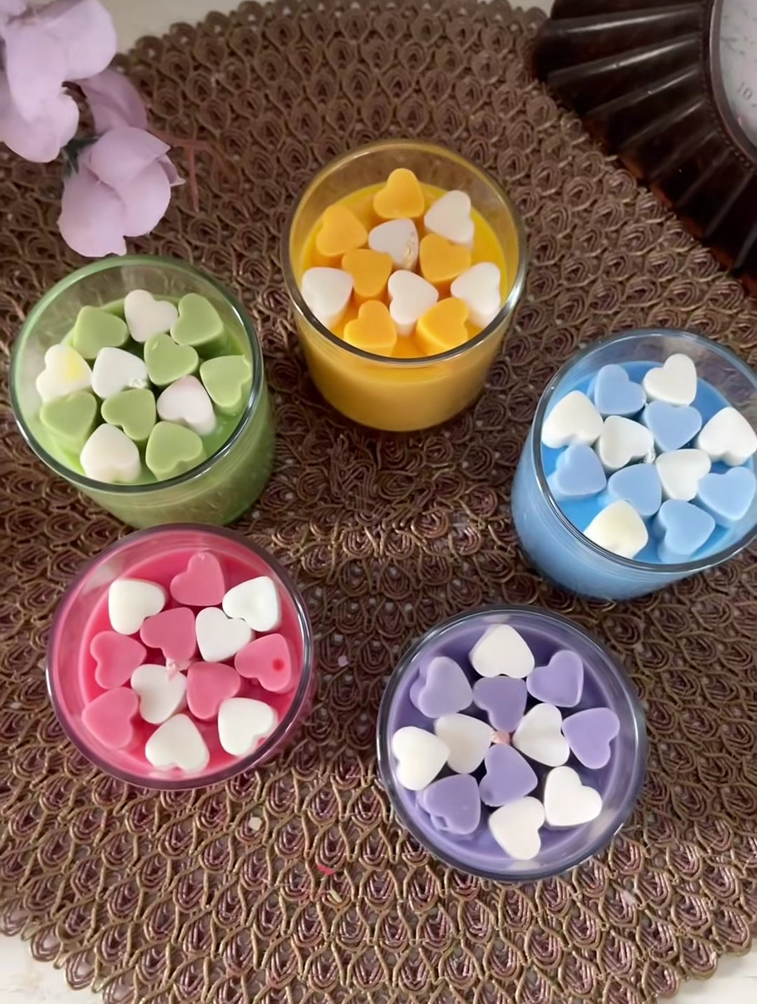 Vela Aromática Corações Apaixonados