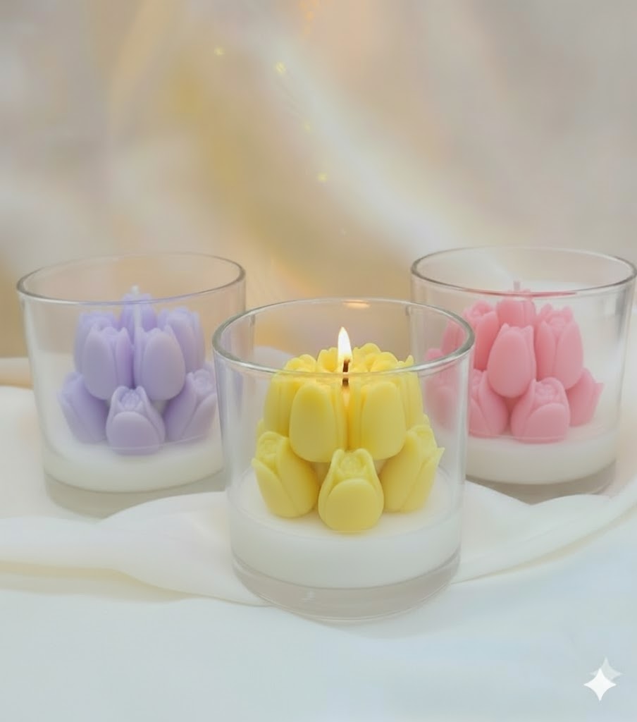 Vela Aromática Florescer de Tulipas