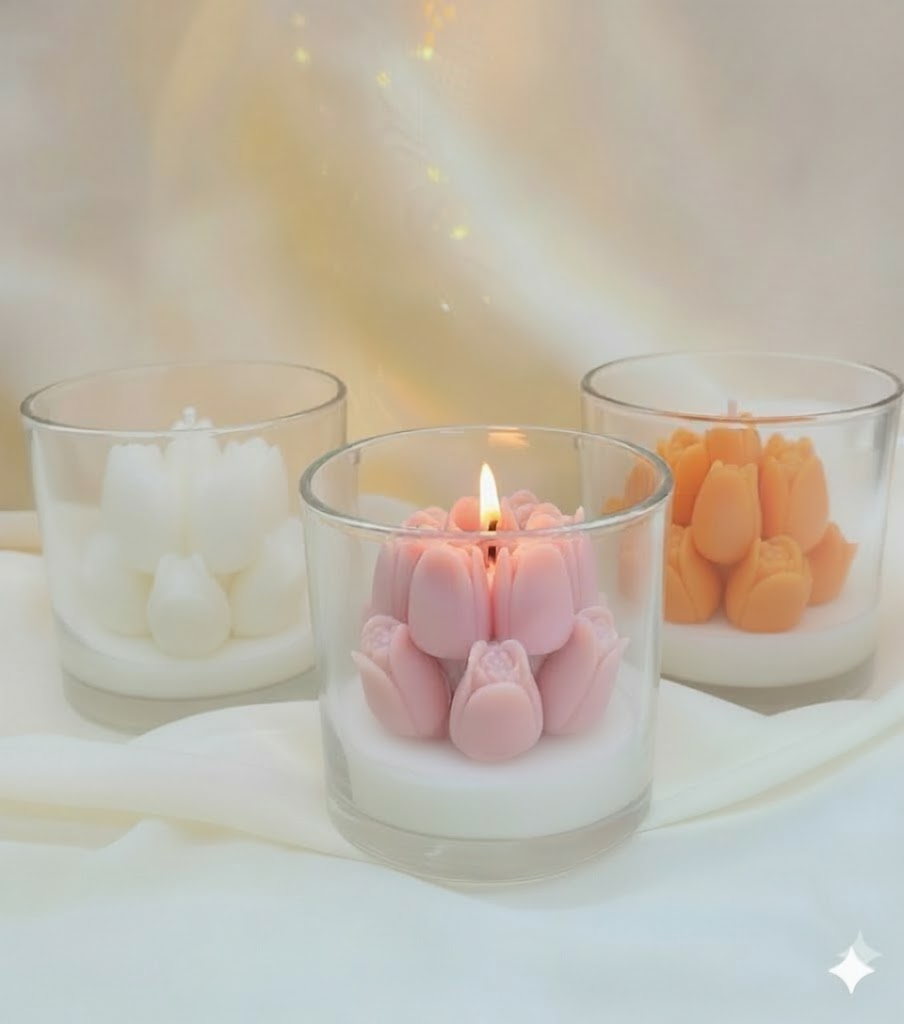 Vela Aromática Florescer de Tulipas