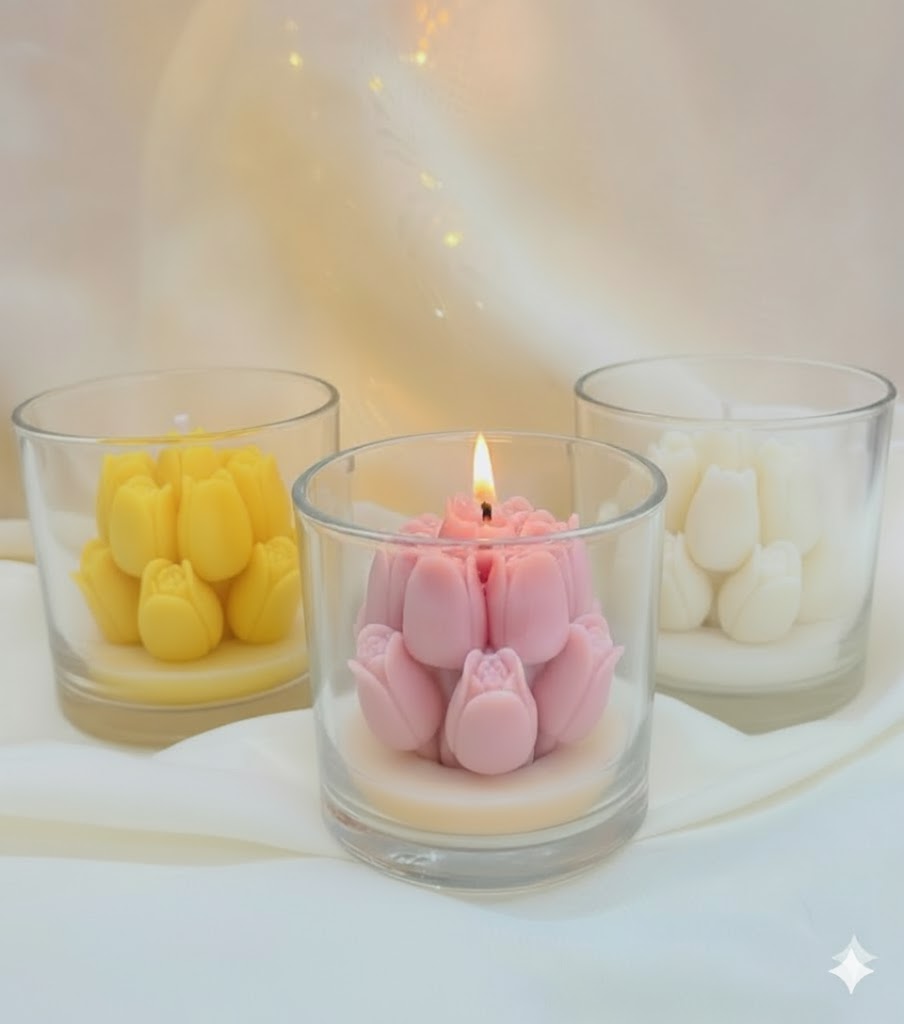 Vela Aromática Florescer de Tulipas