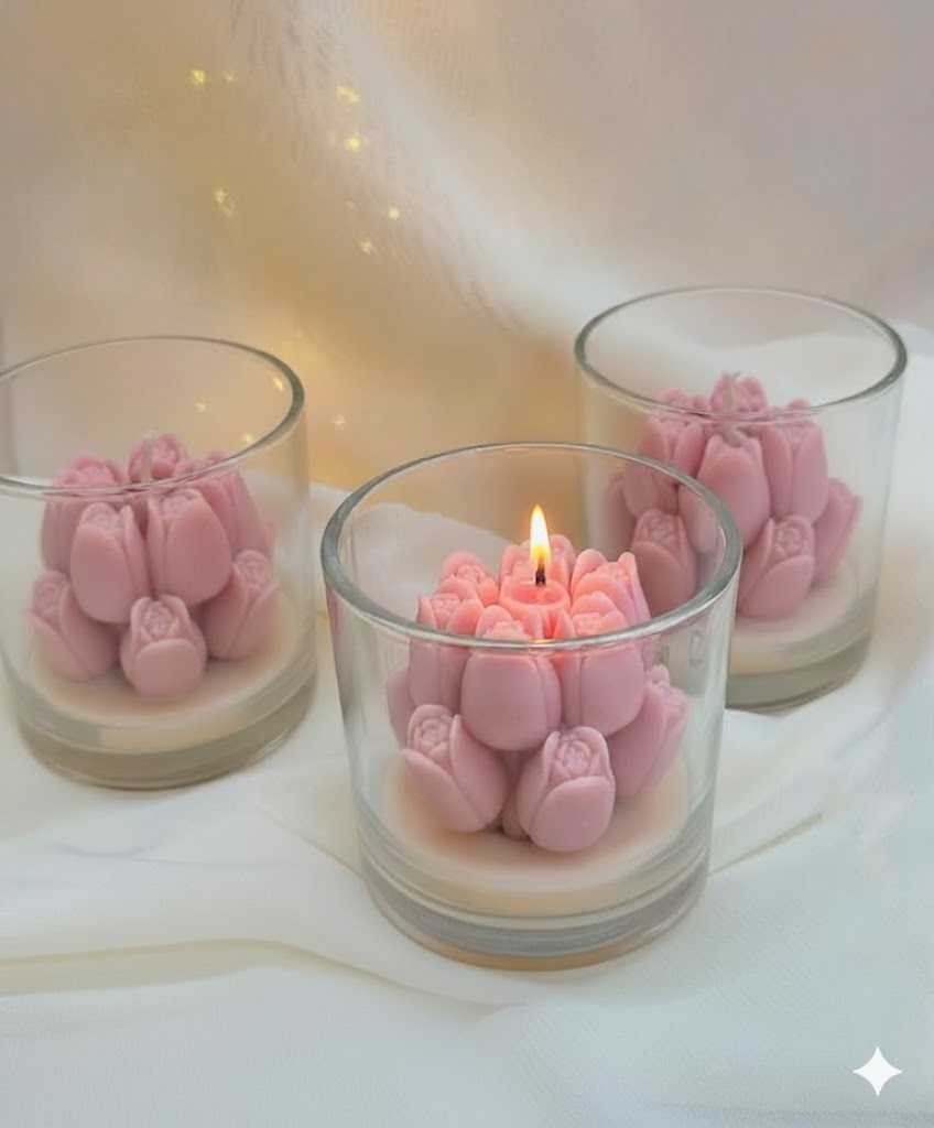 Vela Aromática Florescer de Tulipas