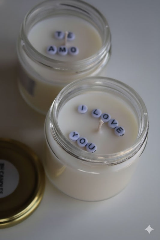 Vela Aromática Letreiro Especial