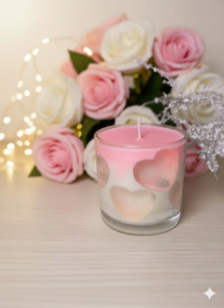 Vela Aromática Luz de Corações