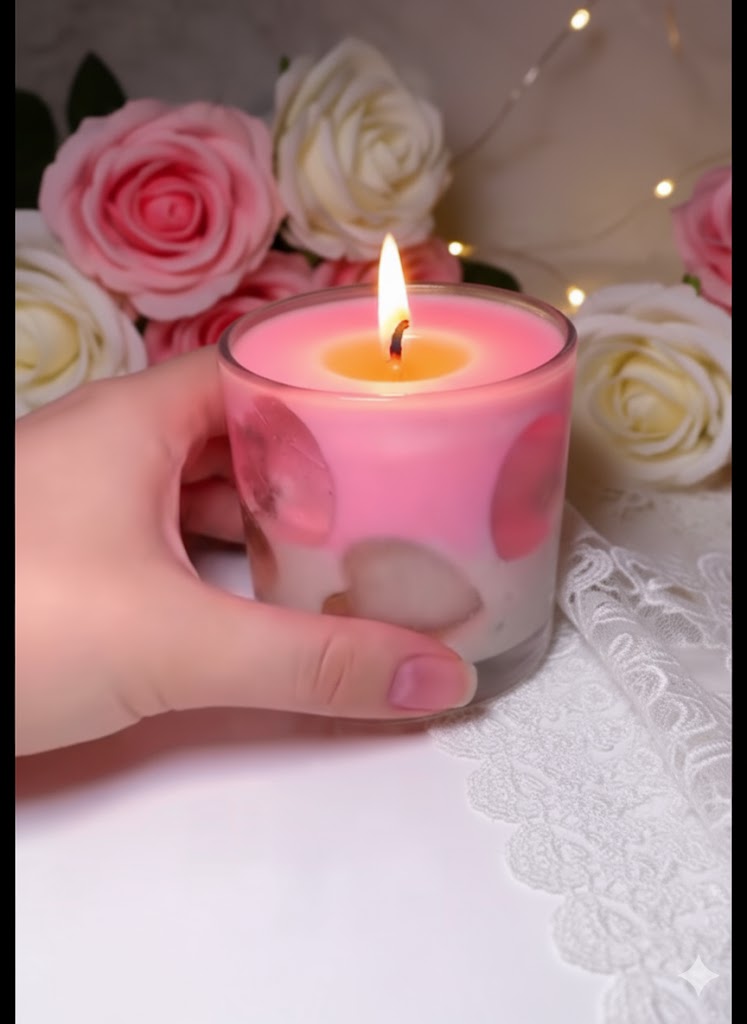 Vela Aromática Luz de Corações