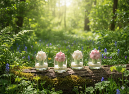 Vela Aromática Buquê de Tulipas
