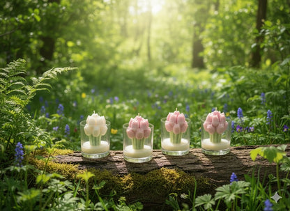 Vela Aromática Buquê de Tulipas