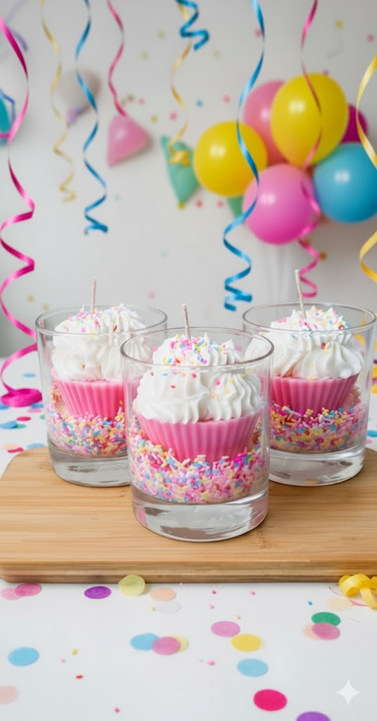 Vela Aromática Happy Birthday Cupcake