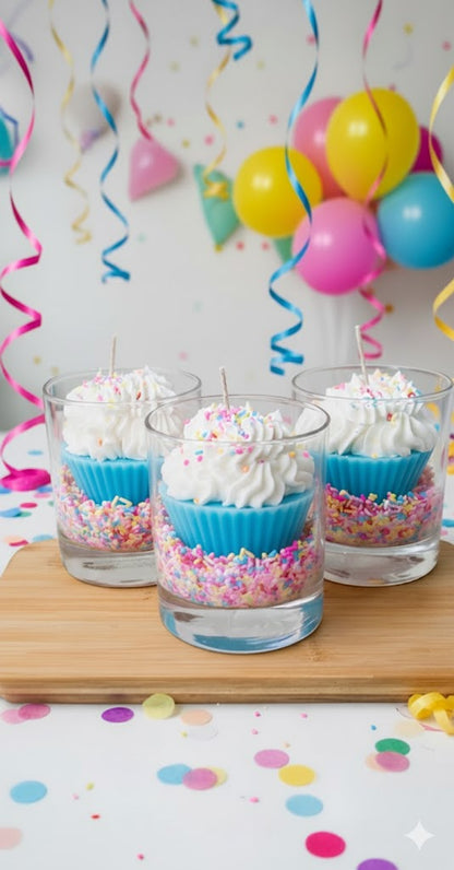Vela Aromática Happy Birthday Cupcake