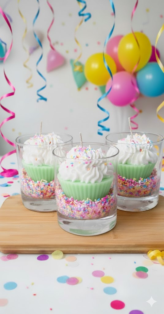 Vela Aromática Happy Birthday Cupcake